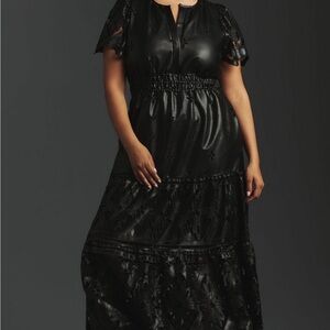 Anthropologie Somerset Faux Letter Maxi Dress